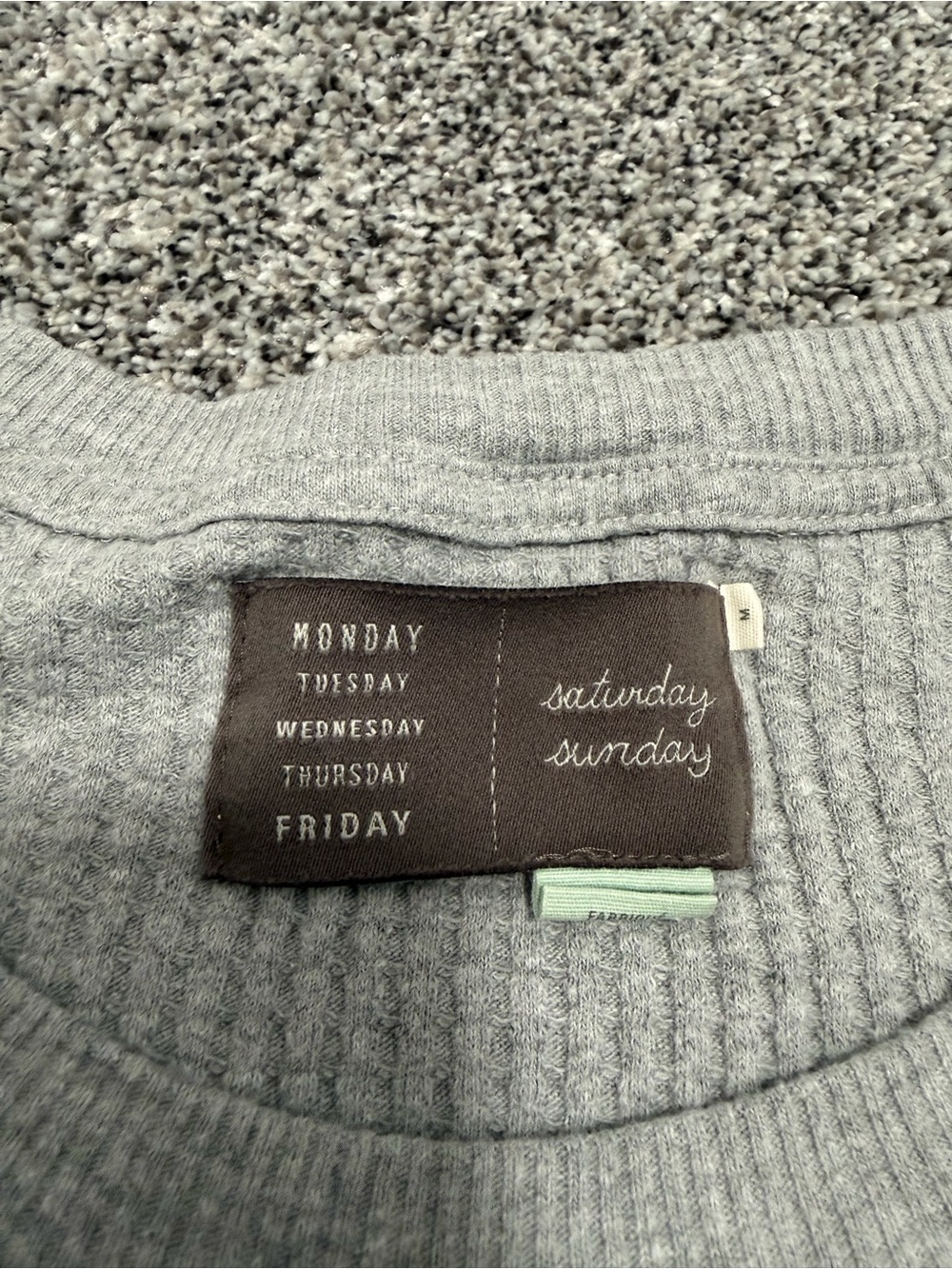 Ribbed sweater dress Monday Tuesday Wednesday Thursday Friday Saturday Sunday - Picture 4 of 4